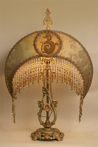 Victorian Lampshade with Moon Shade