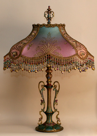 Art Nouveau style victorian lampshade