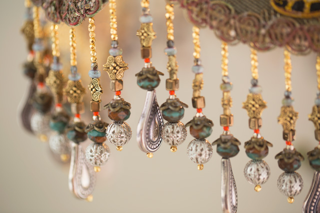 Beads for the Bohemian Elephant Victorian Lampshade 