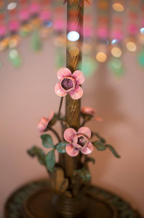 Hanging Garden Peacock & Roses Victorin Lampshade