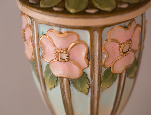 Alphonse Mucha Inspired Crescent Moon Victorian Lampshade