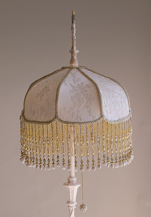 Edwardian era beaded net with pearls