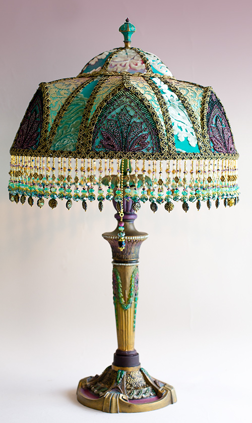 velvet victorian lampshade